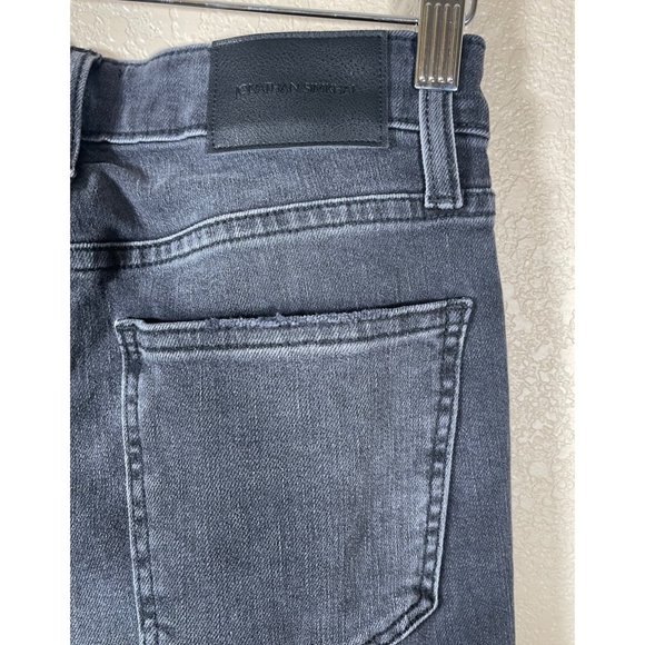 Jonathan Simkhai Standard Jeans River High Rise Straight Leg in Vintage Noir - Picture 13 of 16